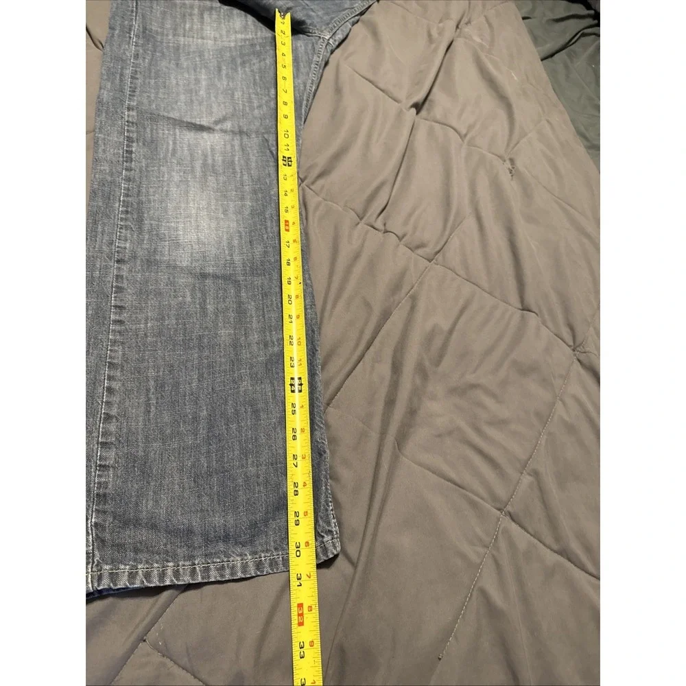 Levis 569 Jeans Mens 34x32 Blue Loose Straight Leg Denim Medium Wash FITS 36x31 - Picture 8 of 8
